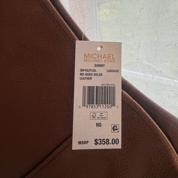 Micheal Kors Leather Hobo Bag - Picture 5 of 6